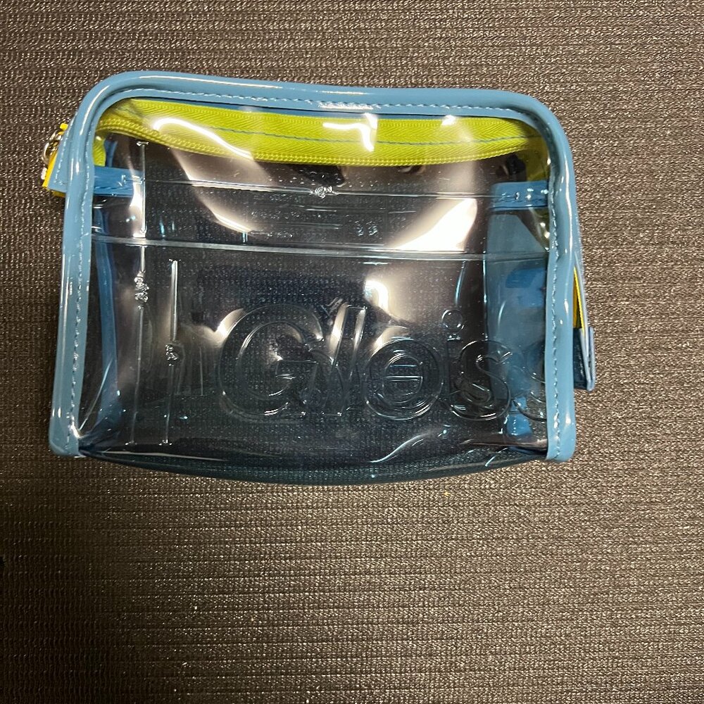 GLOSSIER MINI CLEAR BEAUTY BAG LIMITED EDITION NWT